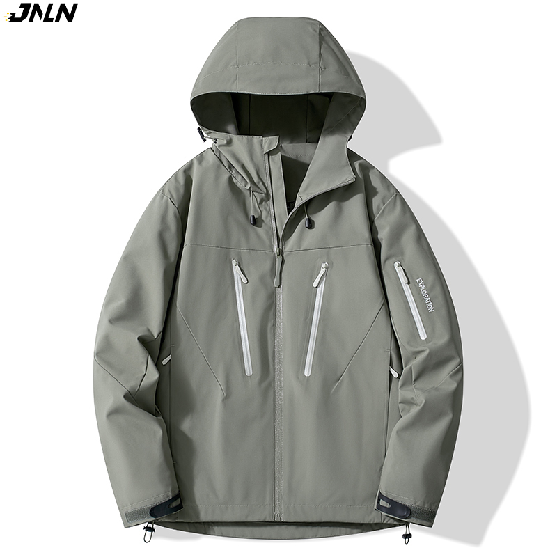 Outdoor Sport Jacket Men - Jaqueta Impermeável Unissex JNLN para Caminhada,