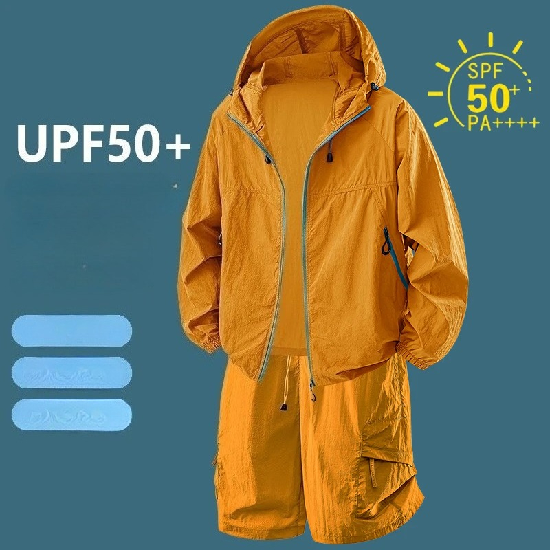 Outdoor Sport Jacket Men - Conjunto de Jaqueta Fitness de Secagem