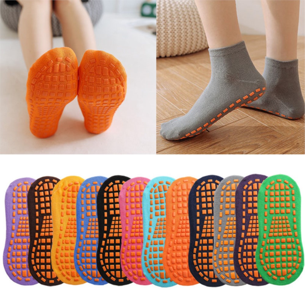 Trampoline Park Sock - Algodão crianças adultos antiderrapante meia trampolim