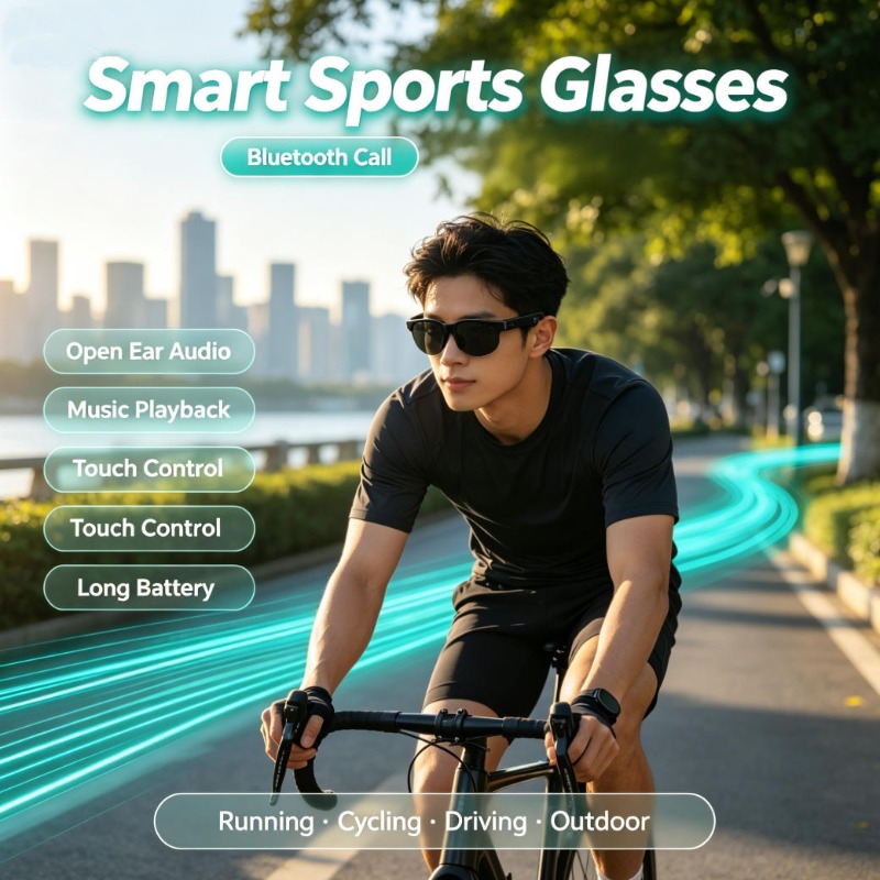 Outdoor Sport Activity - Óculos Esportivos Inteligentes com Áudio de