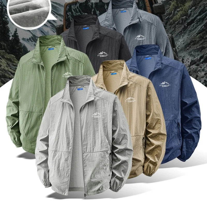 Outdoor Sport Jacket Brand - Jaqueta Masculina Leve para Caminhadas ao